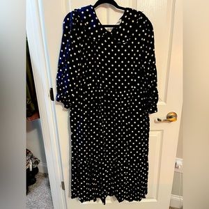 Joanie Polka Dot Collared Dress